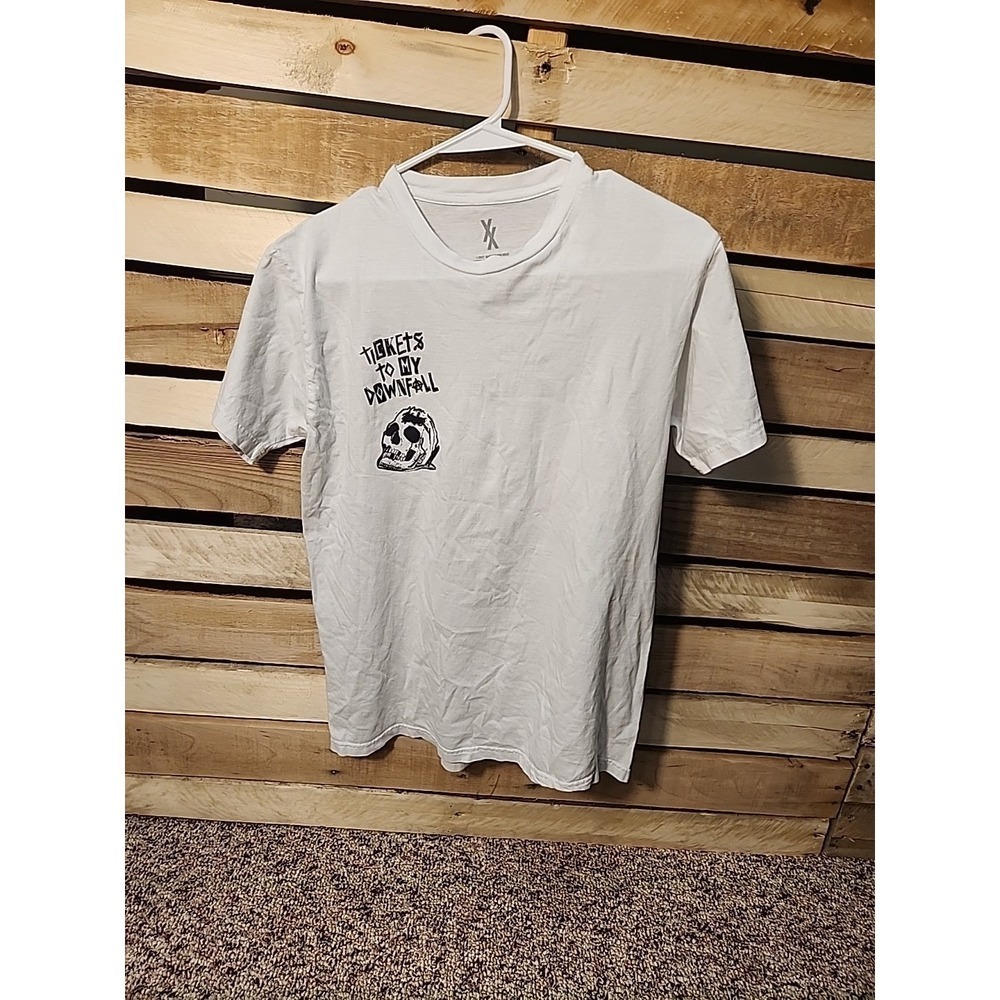 XX Machine Gun‎ Kelly White Short Sleeve T-Shirt Doodle Adult Size M